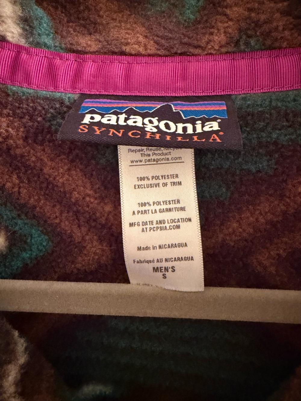 Patagonia Synchilla Snap T Fleece - Aztec Tribal - Picture 4 of 4
